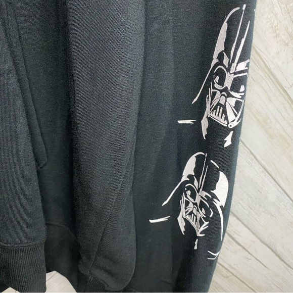 NWOT Star Wars black and white graphic hoodie - Picture 5 of 6